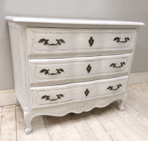 old french painted chest of drawers
